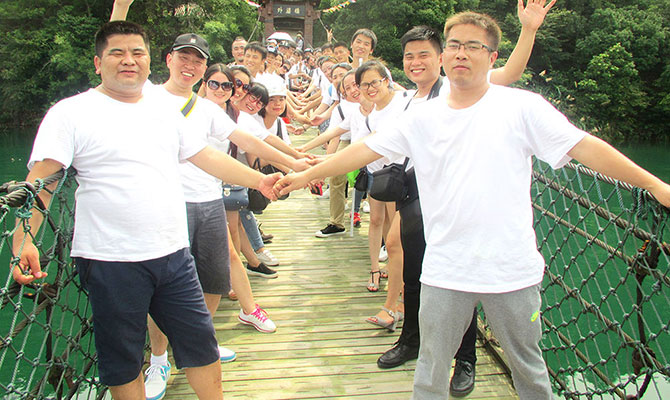 秦皇島物聯網卡平臺之搜浪團隊柘林湖出游